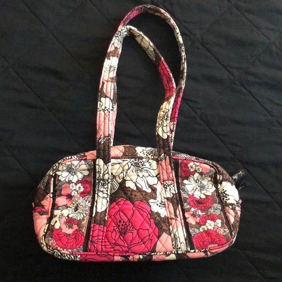 Vera Bradley Handbags - Vera Bradley Mocha Rouge Shoulder Bag